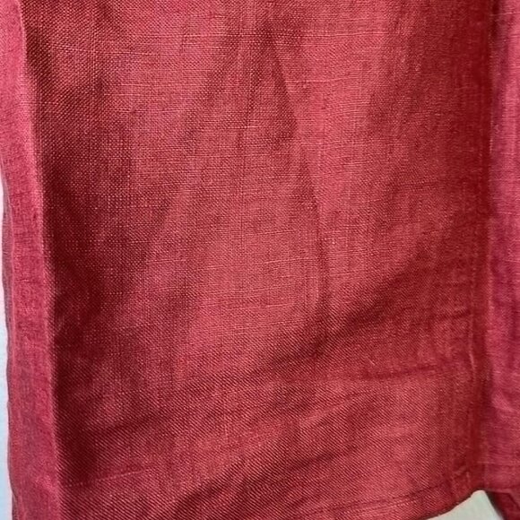 Vintage Linen Short Sleeve Womans LG Top Moods by Krizia 90s Y2K Vibes - Picture 8 of 8